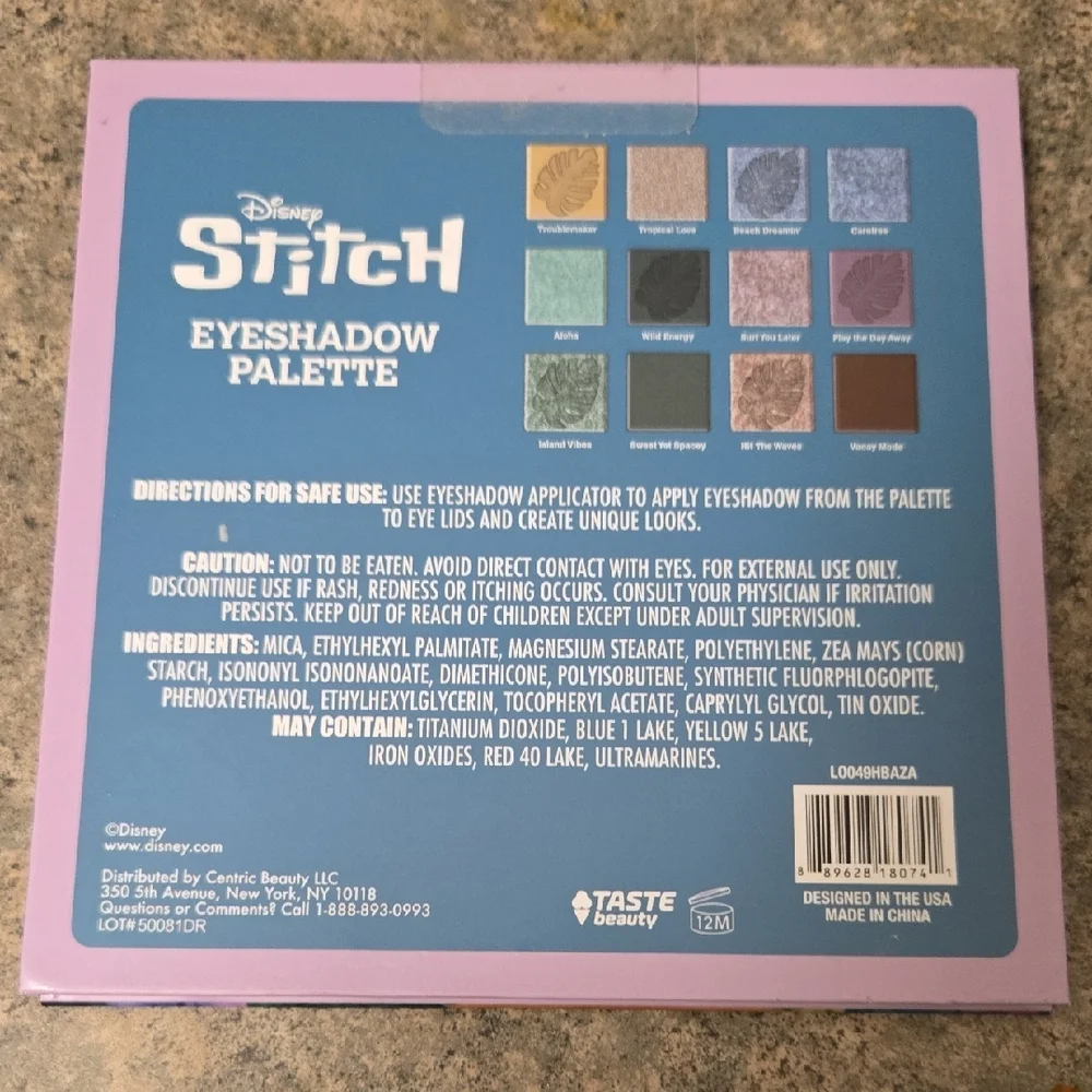 Disney Stitch  Eyeshadow Palette New